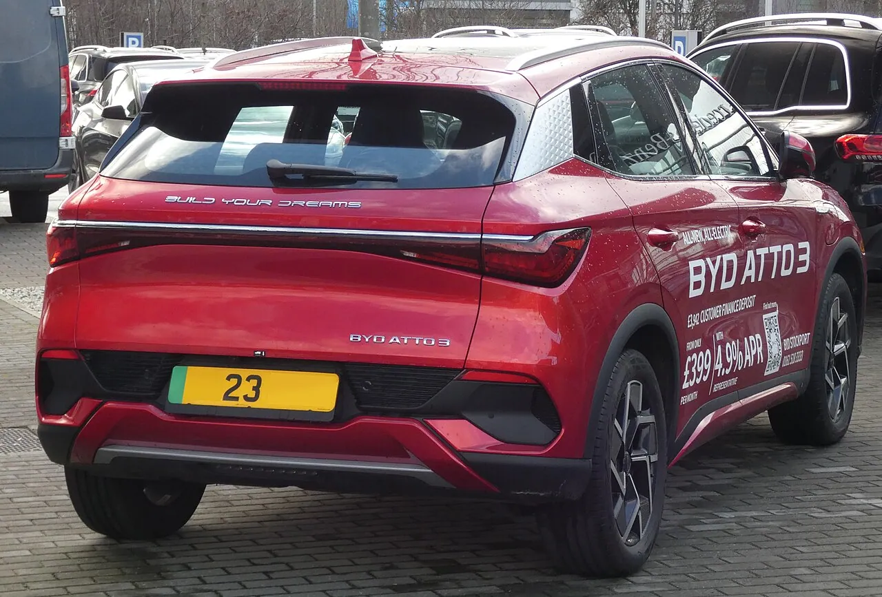 BYD Atto 3, arrière 3/4