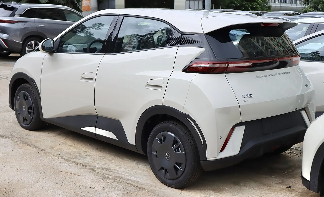 BYD Seagull, arrière