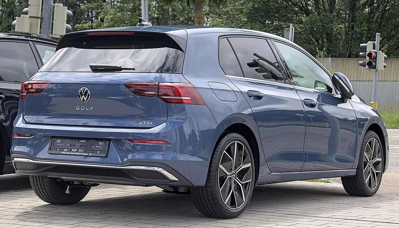 Volkswagen Golf, arrière 3/4